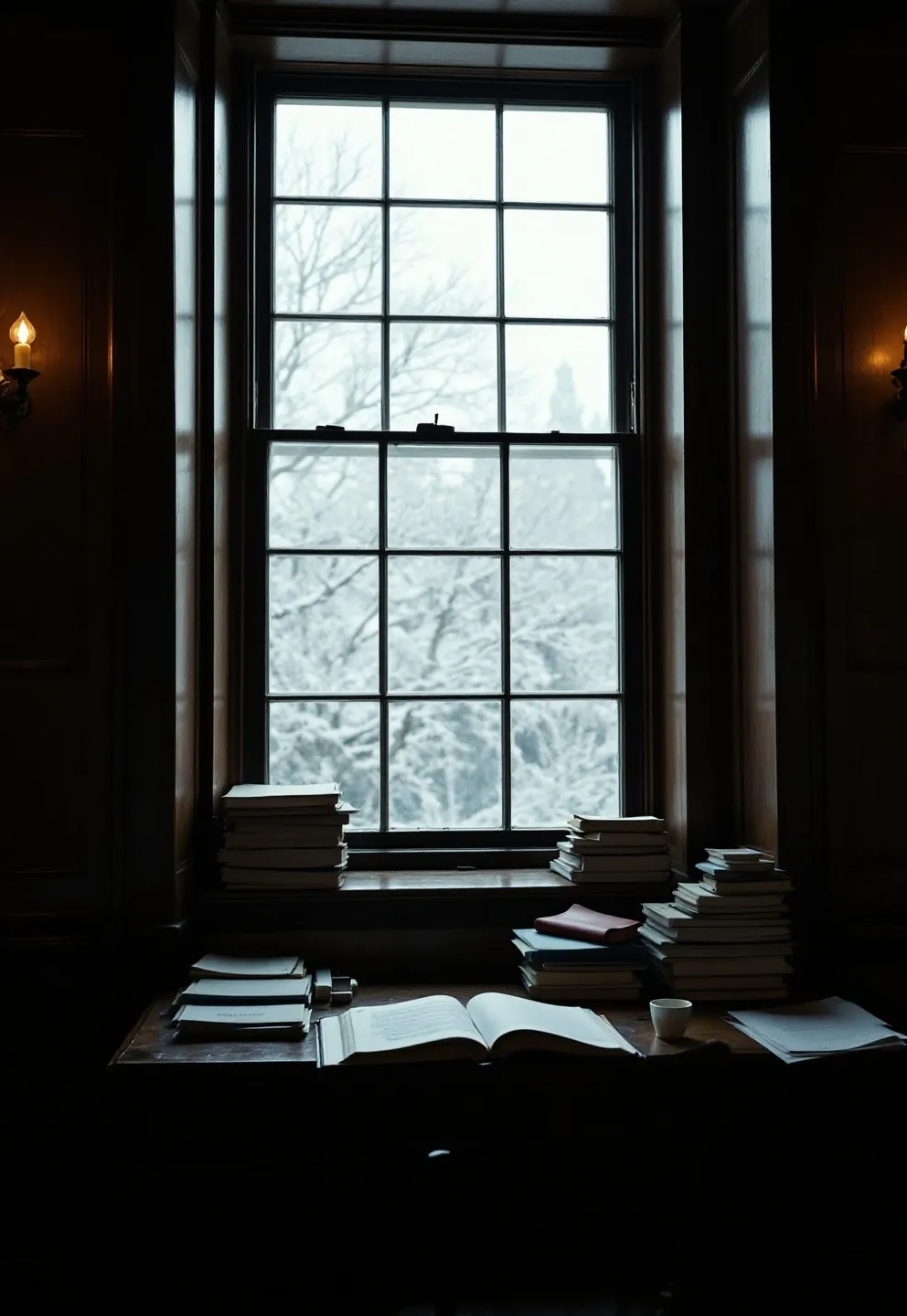 A barrister's desk at Havelock Chambers lit by one north window