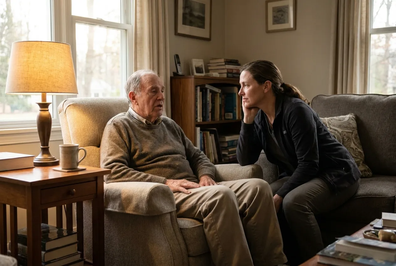 An unhurried house call, at the bedside at home