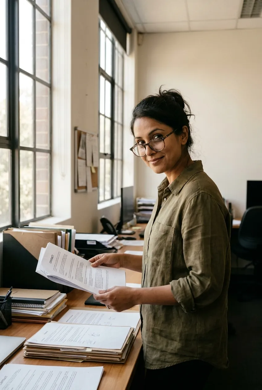Portrait of Priya Nair, Senior Conveyancer.