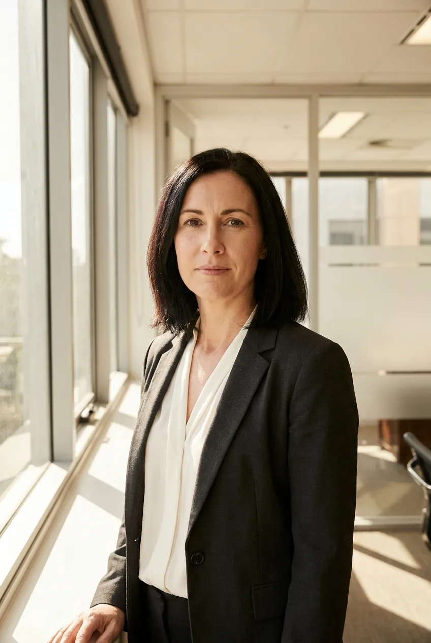 Portrait of Sarah Penrose, Principal and Licensed Conveyancer.