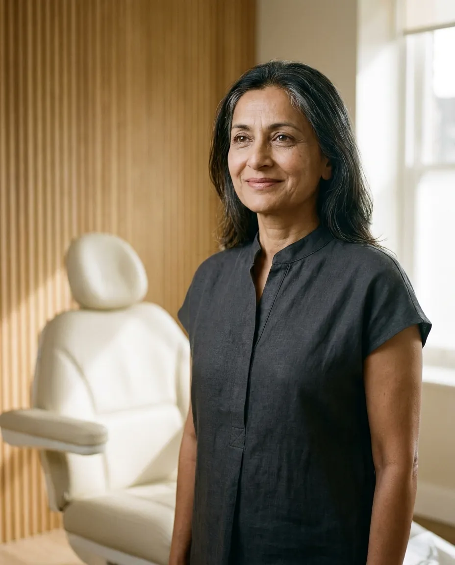 Founder and principal dentist Dr. Ingrid Marlow in the Marlow treatment suite