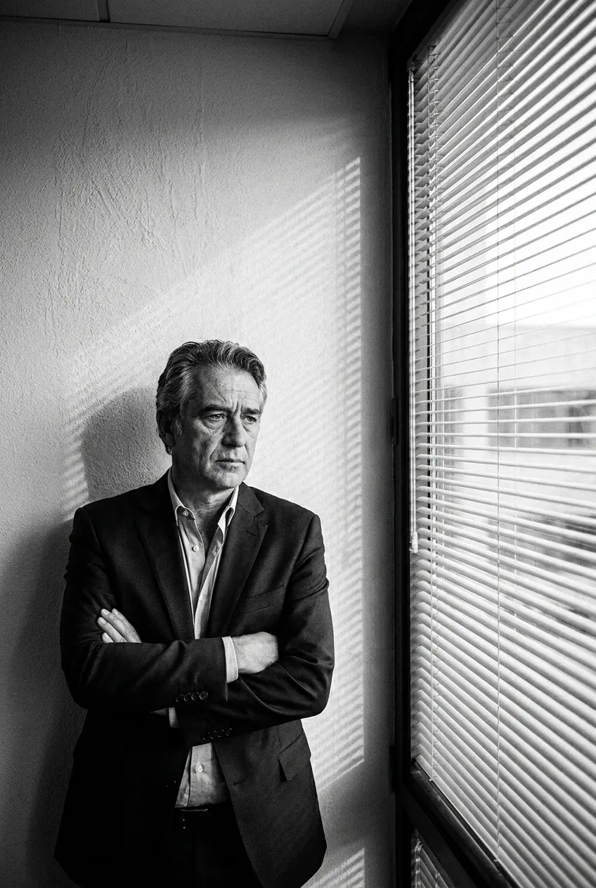 Black-and-white portrait of attorney Dean Calloway