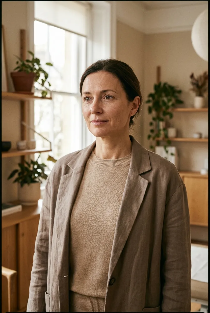 Dr. Cora Ellery in a warm consulting room