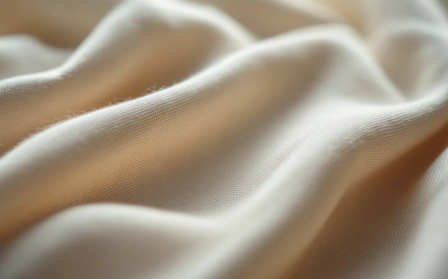 A fall of flax linen in the morning