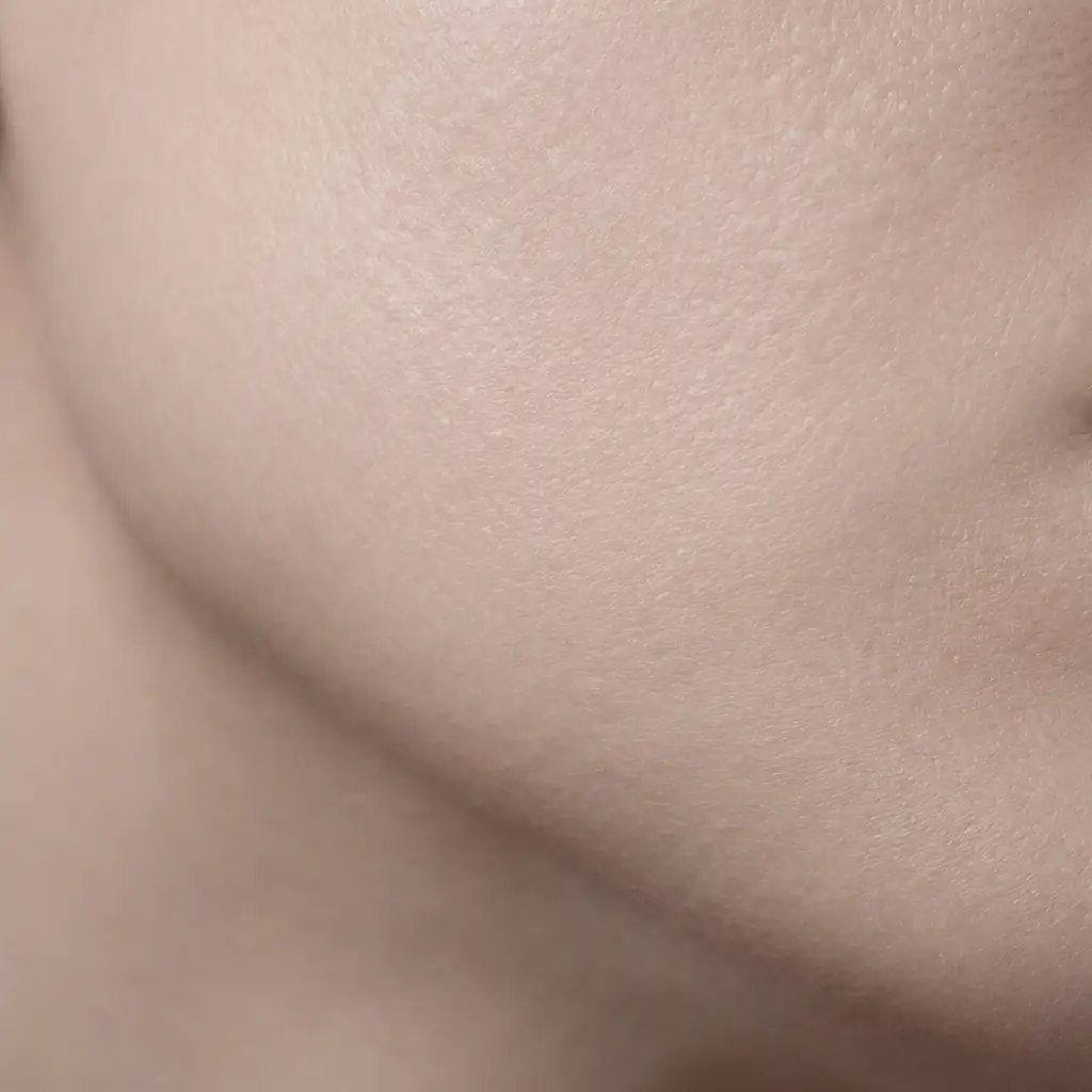 Skin texture after a course of treatment: smooth, even tone