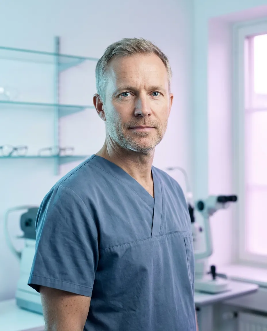 Portrait of Dr. Tomas Lindqvist in the clinic
