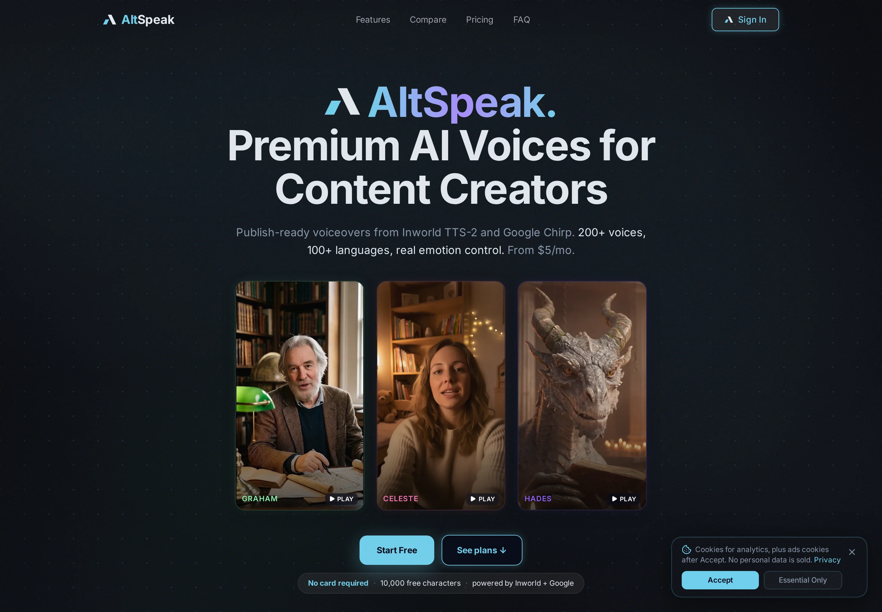 AltSpeak, the site we built