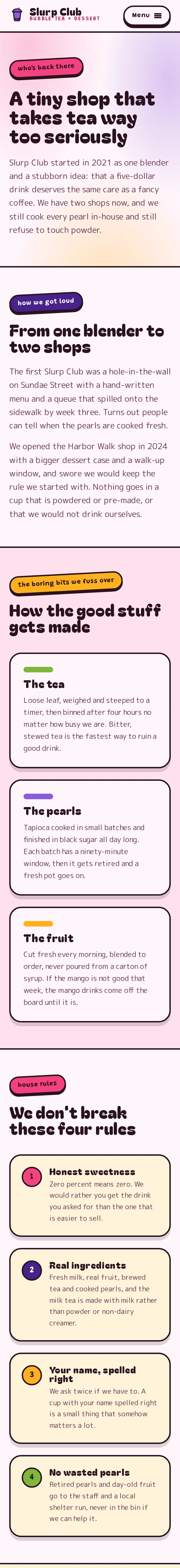 Slurp Club, the The Shop page