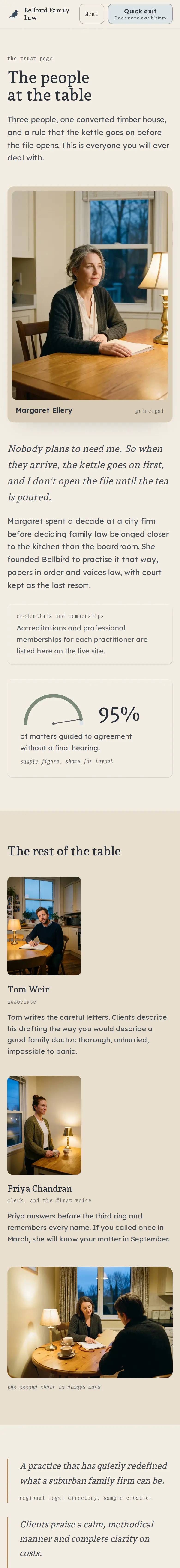 Bellbird Family Law, the Our people page