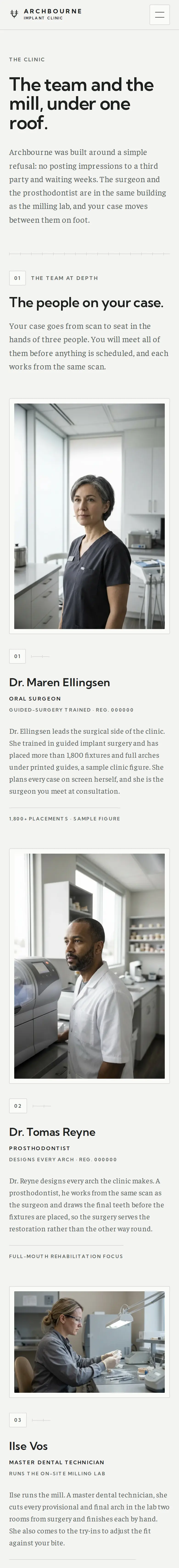 Archbourne Implant Clinic, the The Clinic page